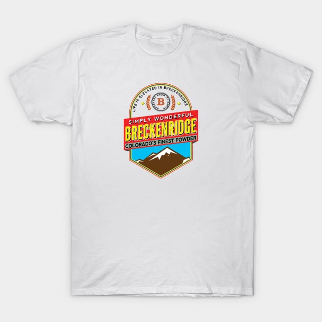 Ski Breckenridge Colorado Skiing Hiking Climbing T-Shirt by heybert00